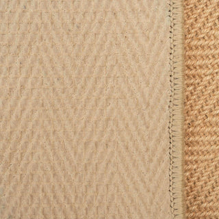 Natural Border Rustic Jute Area Rug