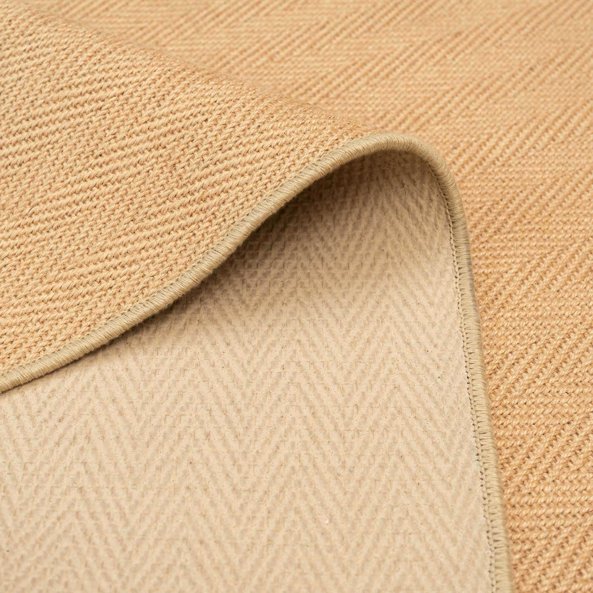 Natural Border Rustic Jute Area Rug