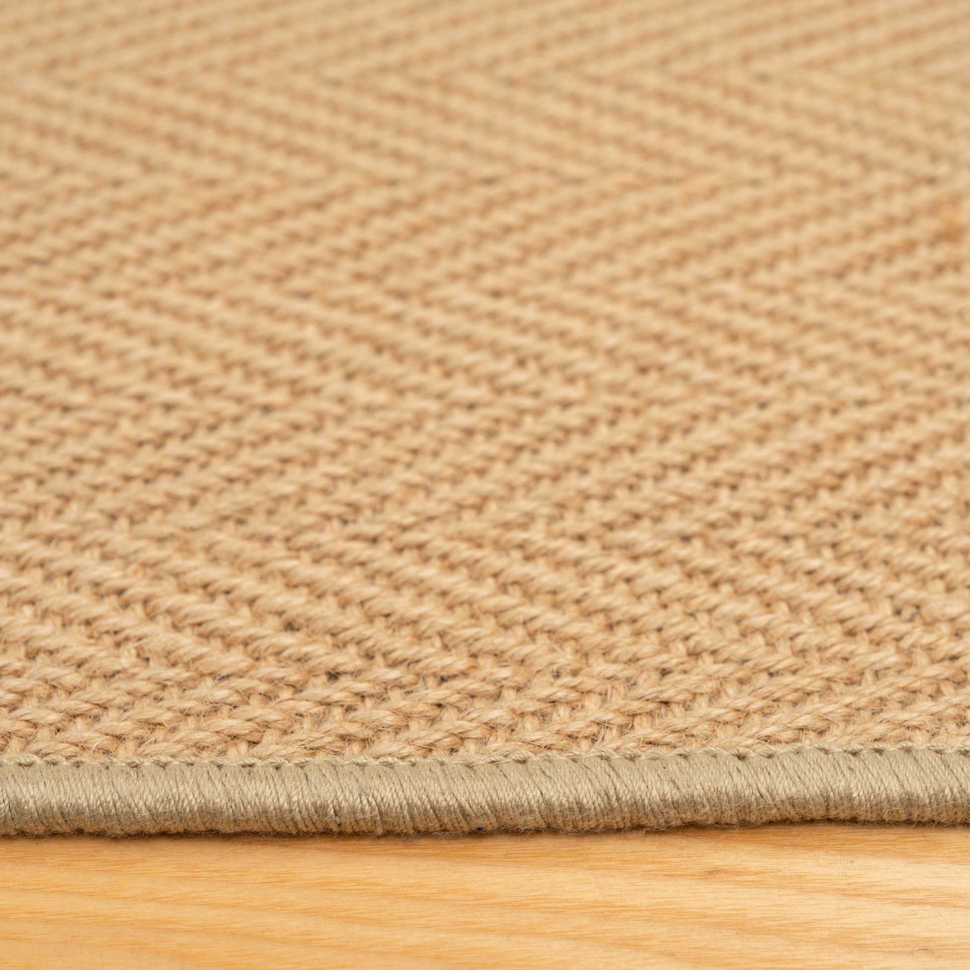 Light Jute Chevron Stair Carpet Runner
