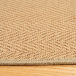 Light Jute Chevron Stair Carpet Runner