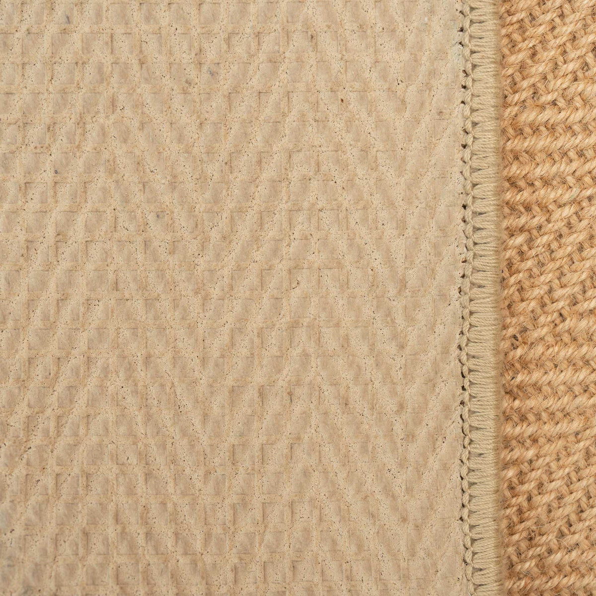 Light Jute Chevron Stair Carpet Runner