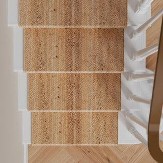 Rustic Jute Stair Carpet Runner - Althea