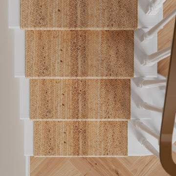 Rustic Jute Stair Carpet Runner - Althea