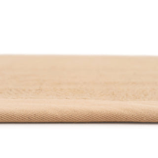 Beige Cotton Border Natural Jute Area Runner Rug