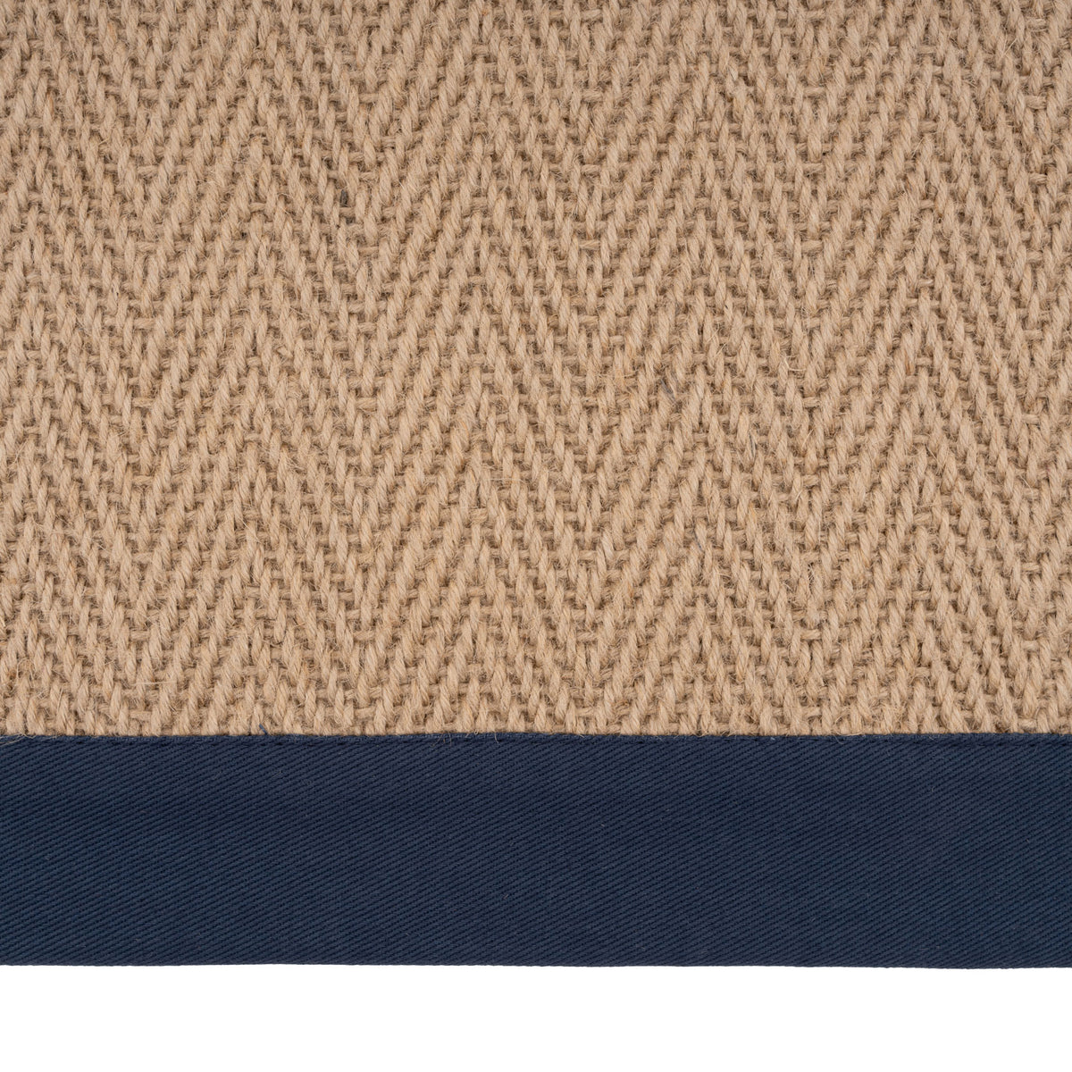 Navy Border Jute Rug - Juliette Navy