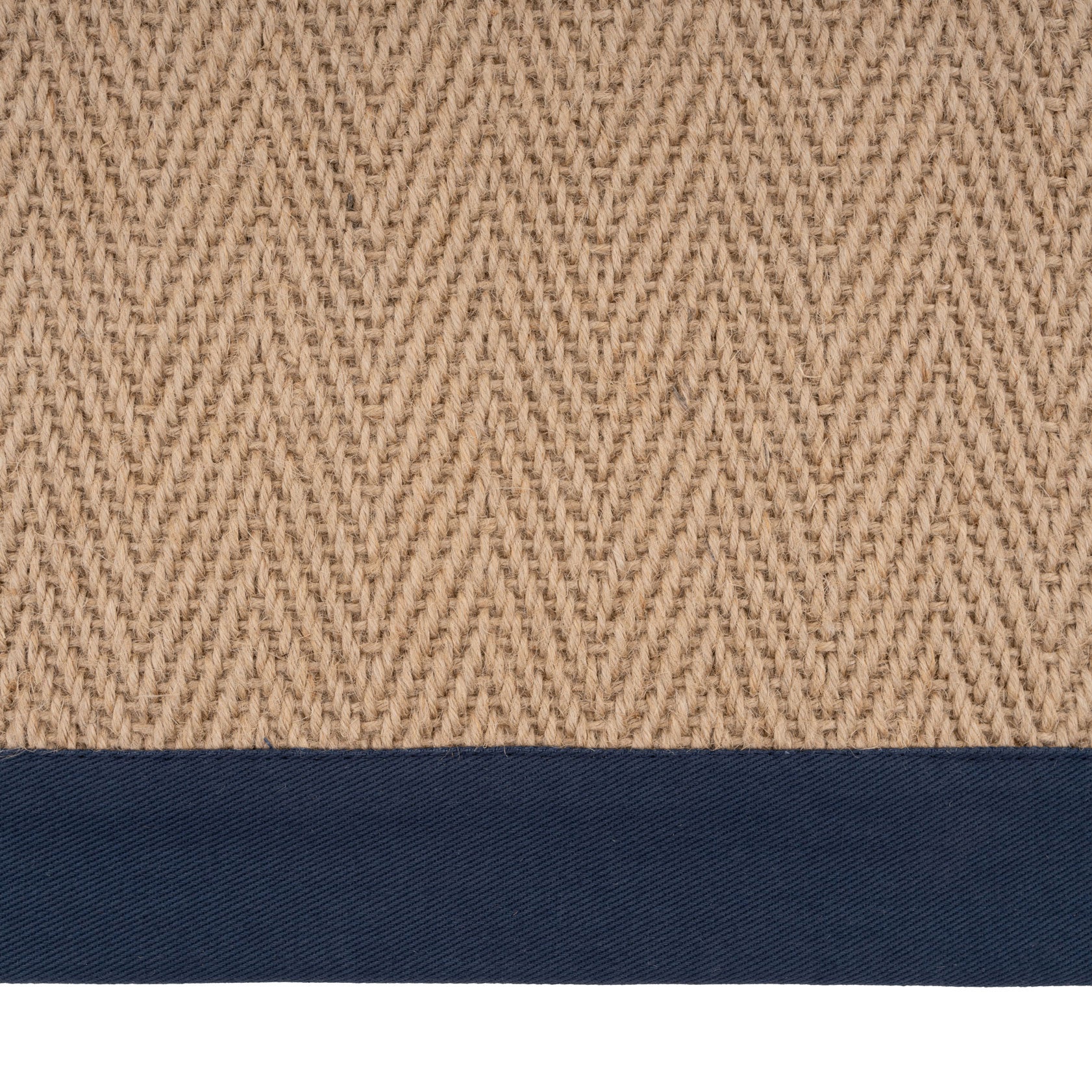 Navy Border Jute Rug - Juliette Navy