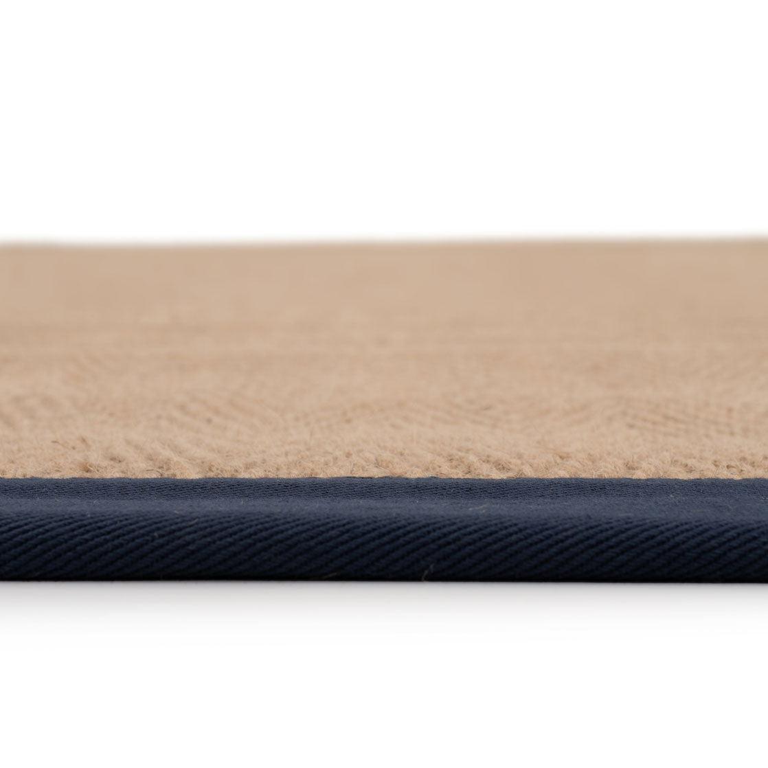 Navy Border Jute Rug - Juliette Navy