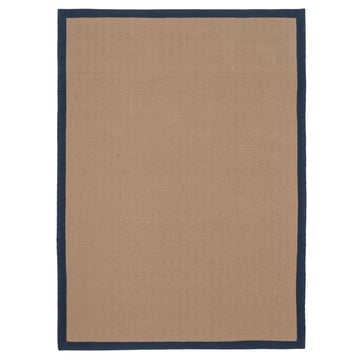 Navy Border Jute Rug - Juliette Navy