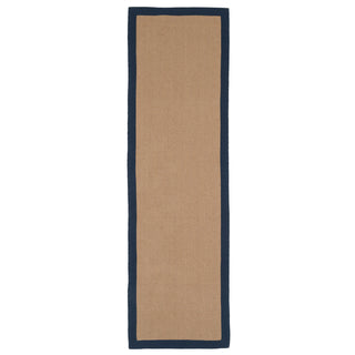 Navy Border Jute Rug - Juliette Navy