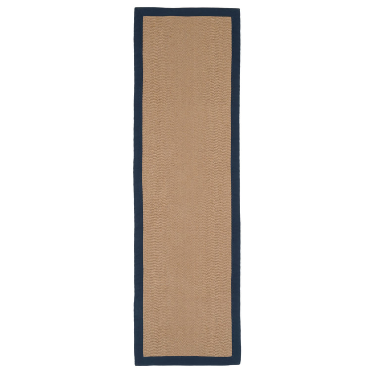 Navy Border Jute Rug - Juliette Navy | Living Room Rugs | Kukoon Rugs ...