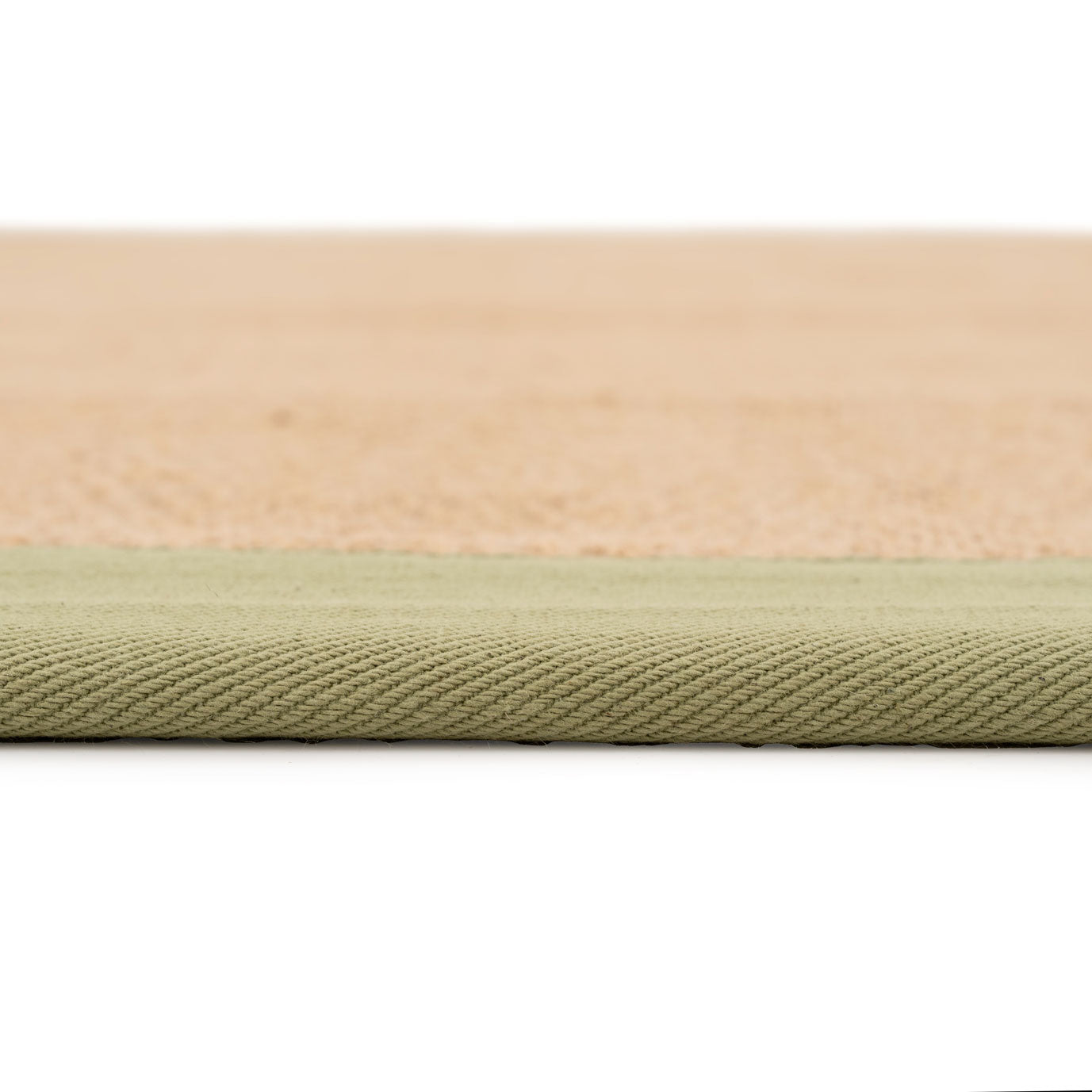 Green Jute Border Stair Carpet Runner - Juliette Green