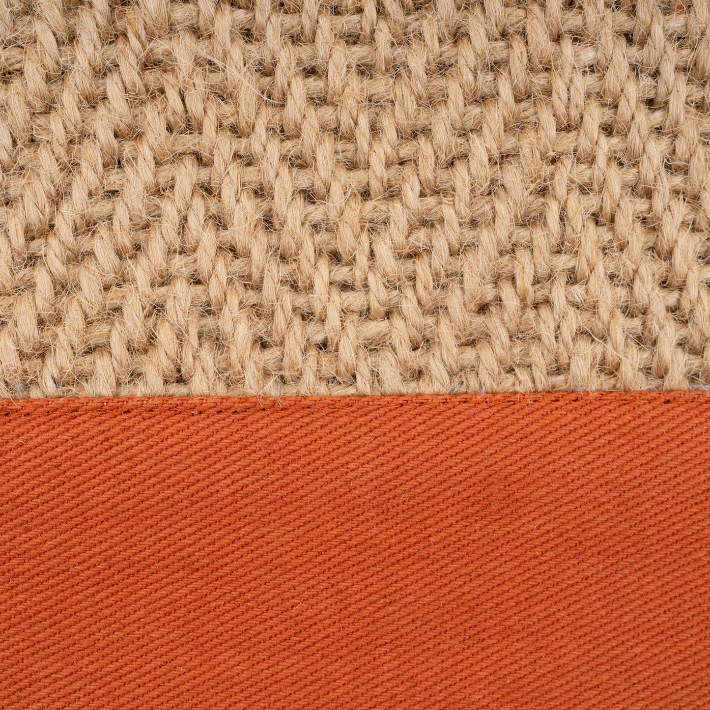 Terracotta Border Jute Rug - Juliette Rust | Living Room Rugs | Kukoon ...