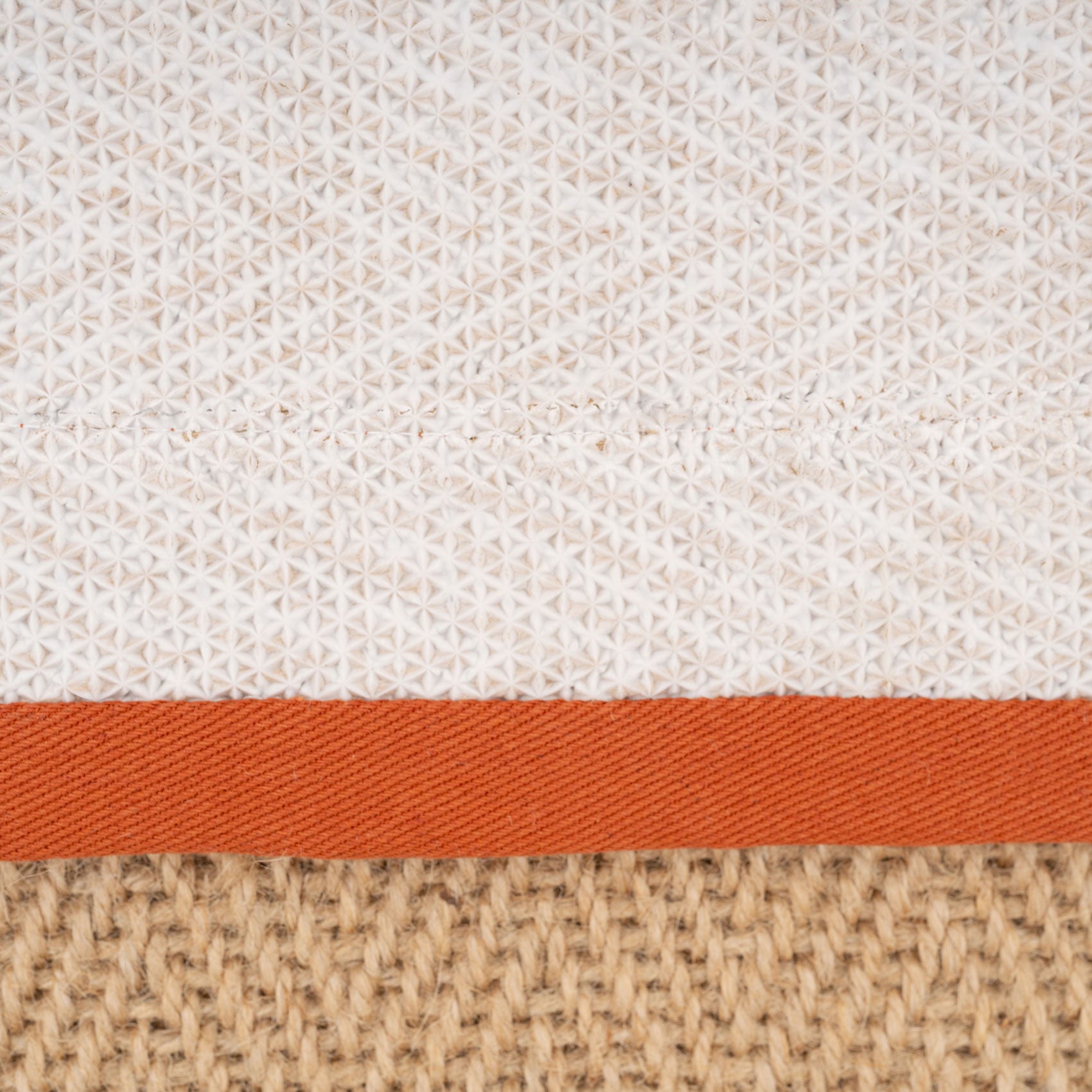 Terracotta Border Jute Rug - Juliette Rust