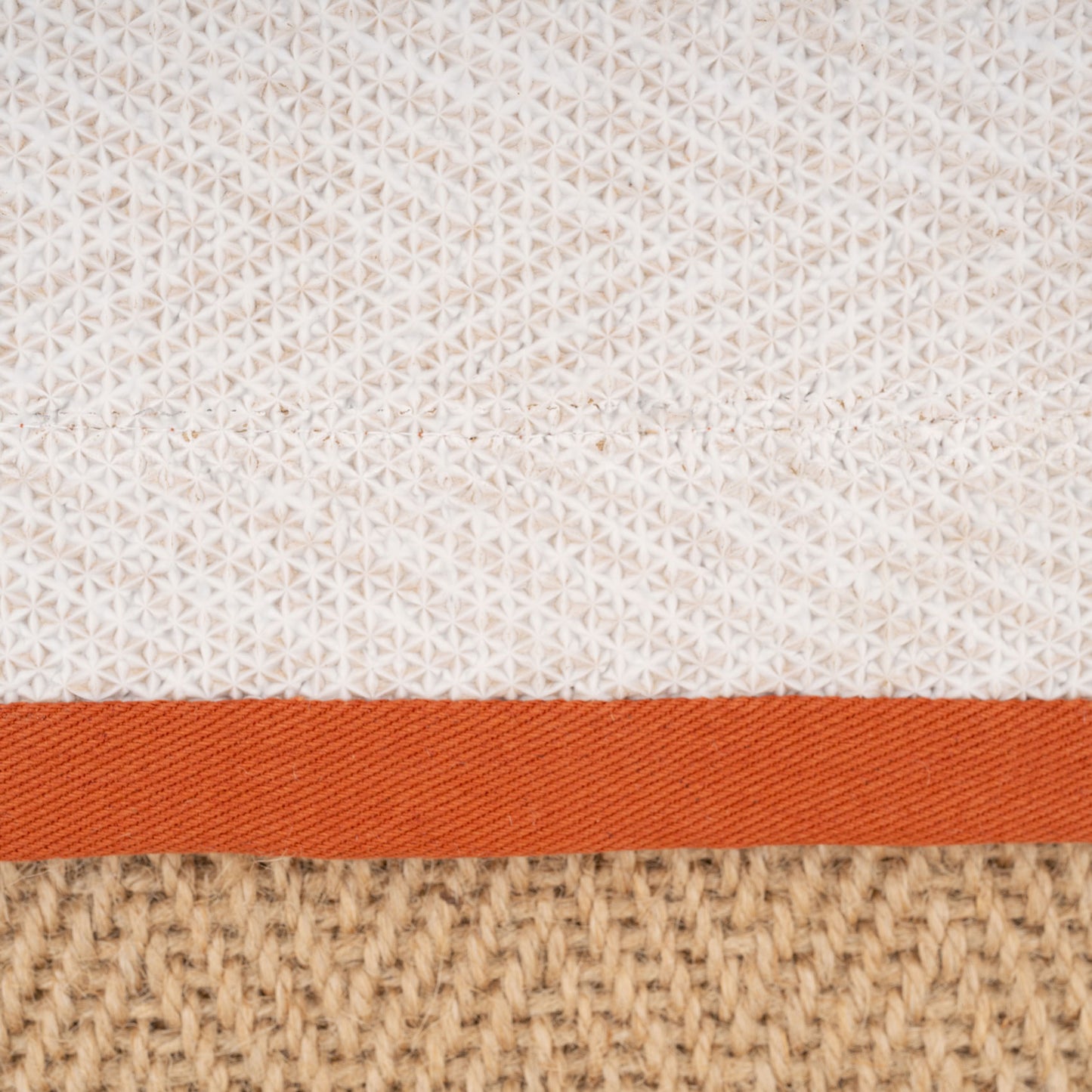 Terracotta Border Jute Runner Rug - Juliette Rust