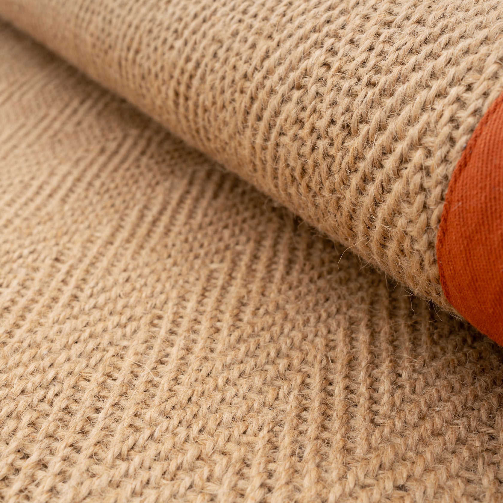 Jutt Rugs Terracotta Border Jute Rug - Juliette Rust | Living Room Rugs | Kukoon ...