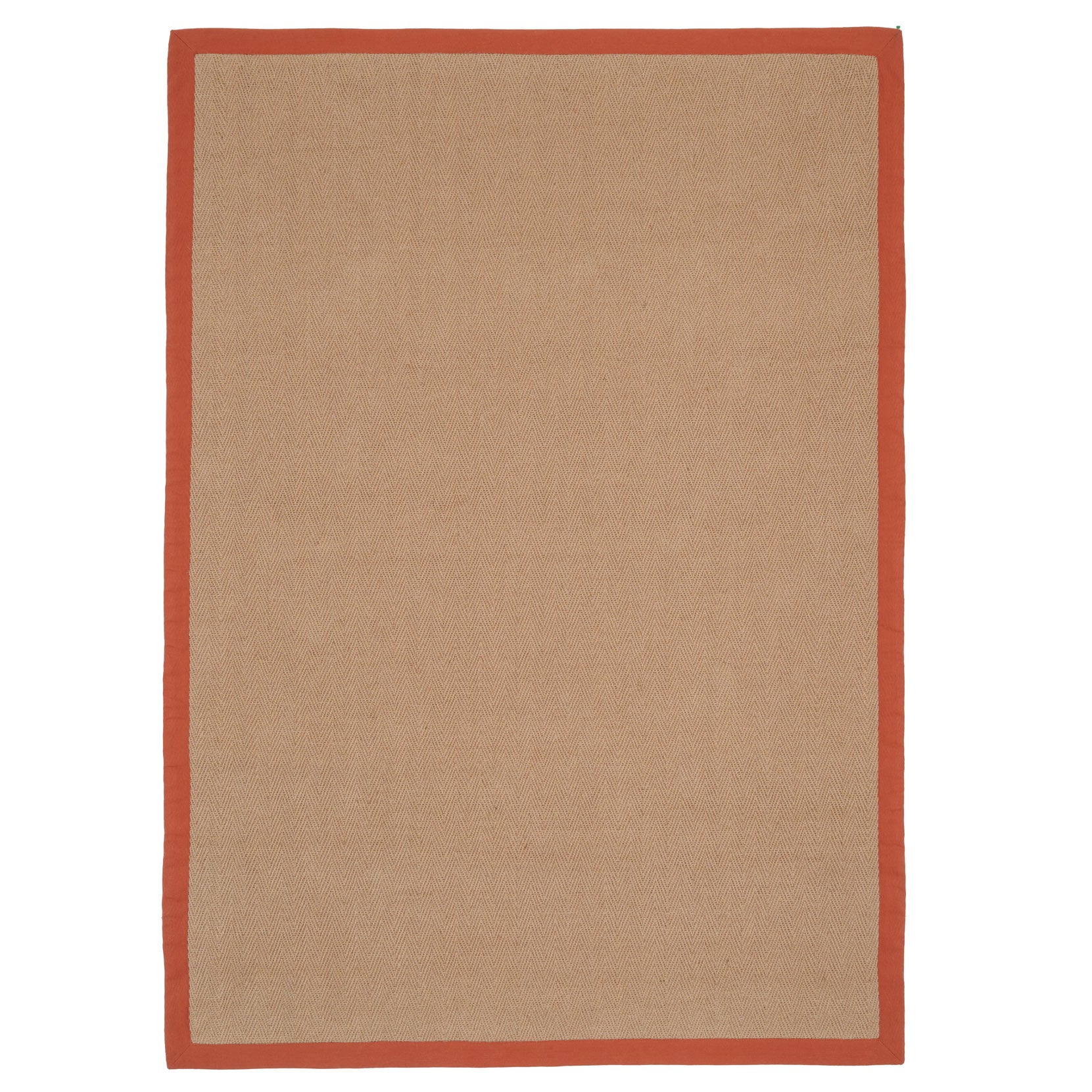 Terracotta Border Jute Rug - Juliette Rust