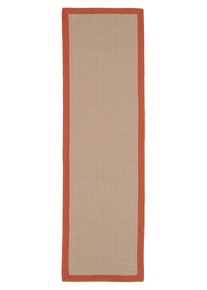 Terracotta Border Jute Rug - Juliette Rust | Living Room Rugs | Kukoon ...