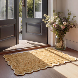 Jute Scalloped Doormat