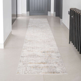 Distressed Mottled Grey Living Room Area Rug