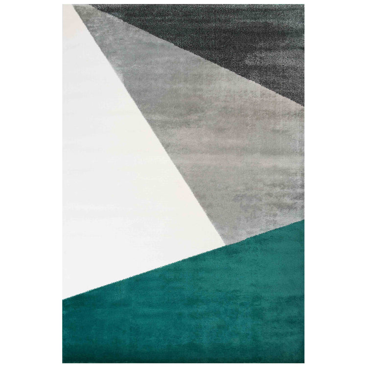 Modern Emerald Green Abstract Living Room Rugs