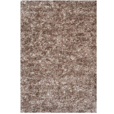 Light Brown Mottled Shaggy Living Room Rug