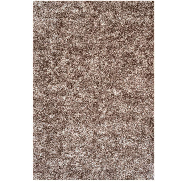 Light Brown Mottled Shaggy Living Room Rug