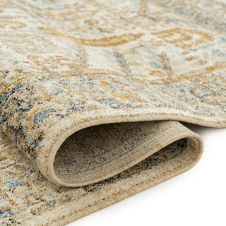Cream Traditional Living Room Rug - Liora