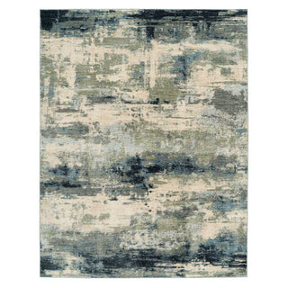 Blue Abstract Living Room Rug - Lucie