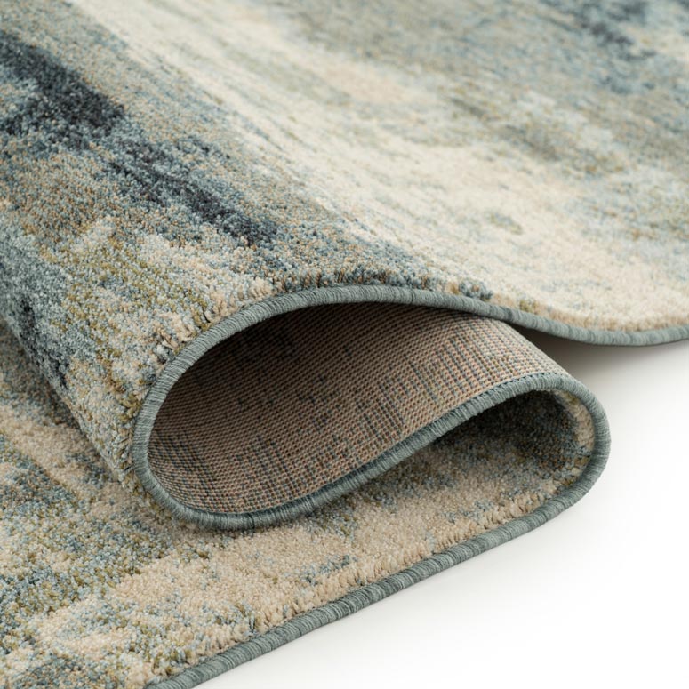 Blue Abstract Living Room Rug - Lucie