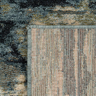 Blue Abstract Living Room Rug - Lucie
