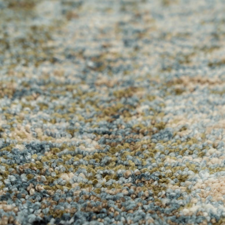Blue Abstract Living Room Rug - Lucie