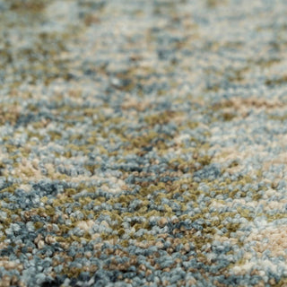 Blue Abstract Living Room Rug - Lucie