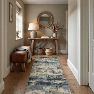 Blue Abstract Living Room Rug - Lucie