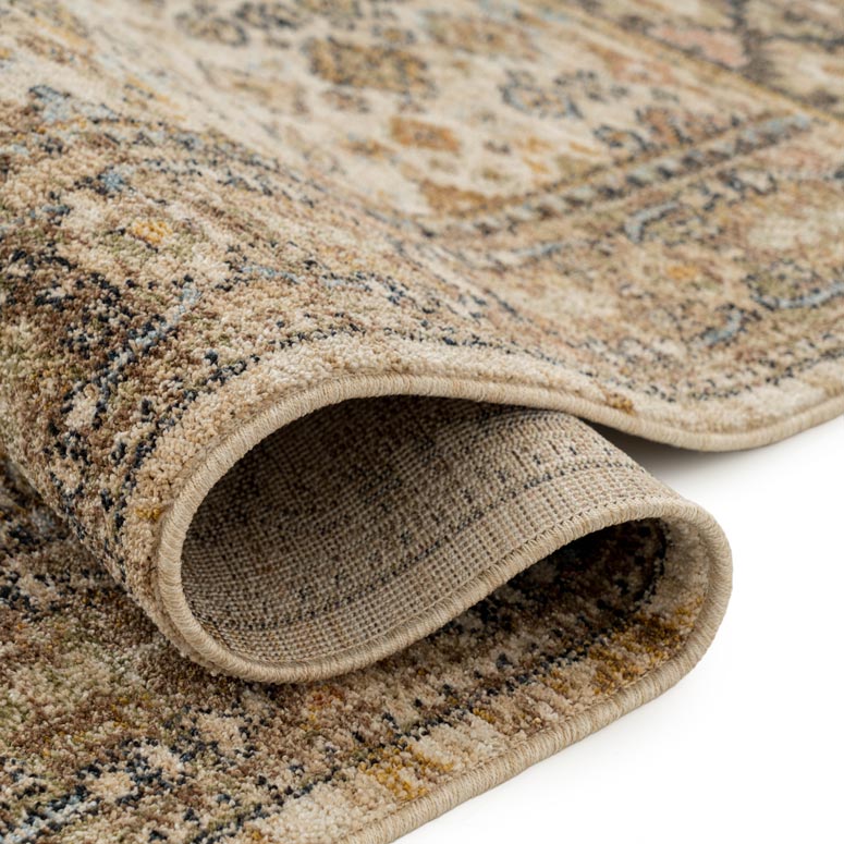 Beige Traditional Living Room Rug - Marta