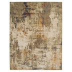 Green Abstract Living Room Rug - Nora