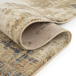 Green Abstract Living Room Rug - Nora