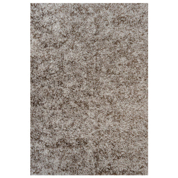 Soft Mottled Brown Shaggy Area Rug