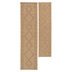 Washable Beige Berber Jute Style Runner - Alva