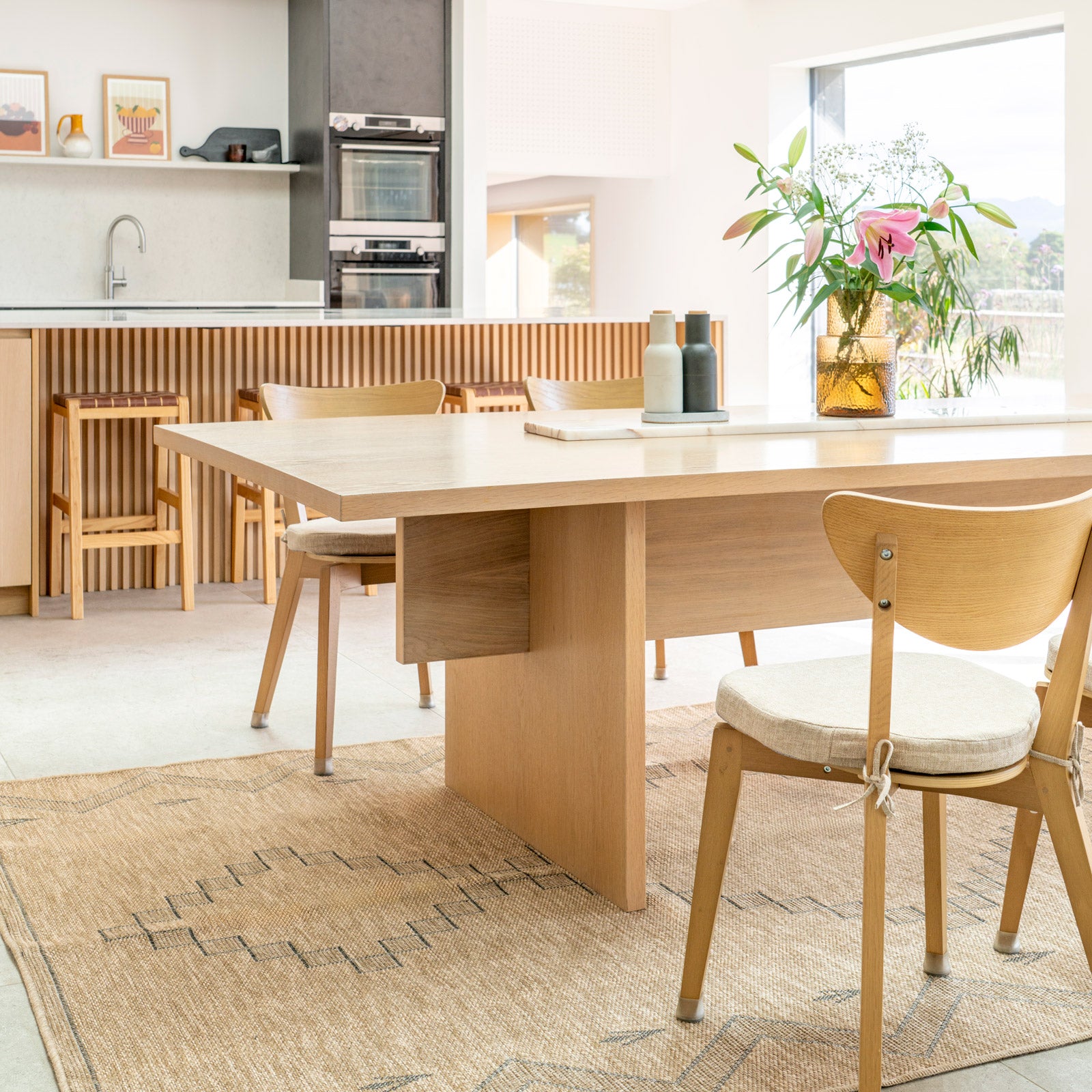 Washable Beige Berber Jute Style Rug - Alva