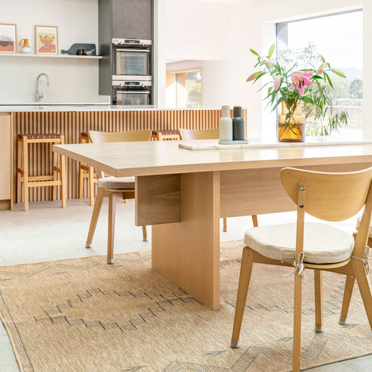 Washable Beige Berber Jute Style Rug - Alva