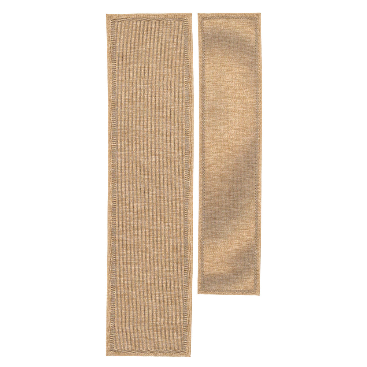 Washable Natural Brown Jute Style Runner - Kai