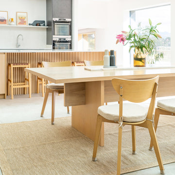 Washable Beige Border Jute Style Rug - Rayna