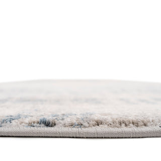 Soft Blue Abstract Circle Rug - Bedtime