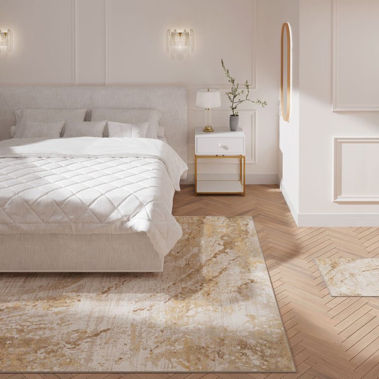 Natural Marble Beige Living Room Rug