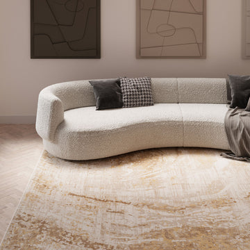 Natural Marble Beige Living Room Rug