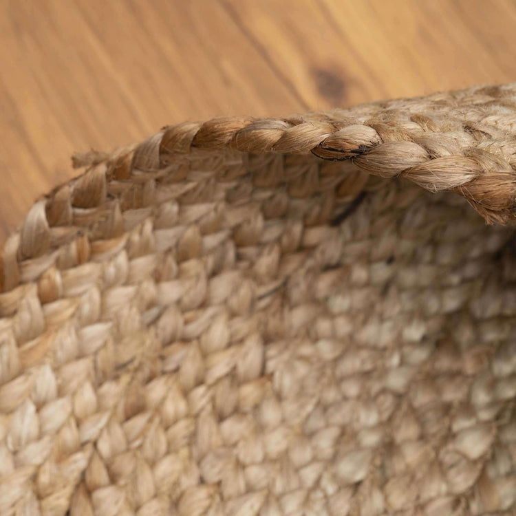 Rustic Jute Round Natural Circle Nursery Rug