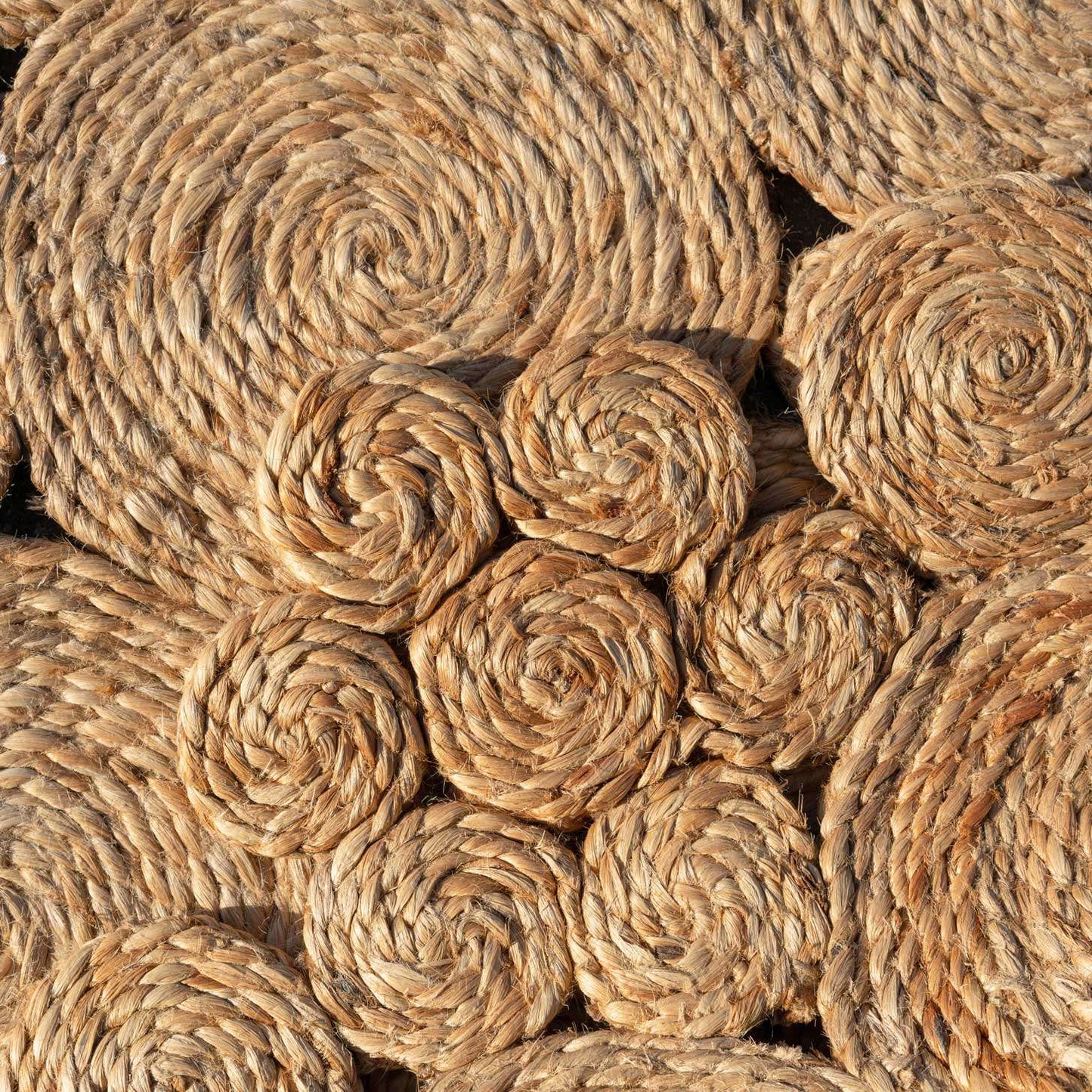 Natural Woven Mandala Round Circle Nursery Rug