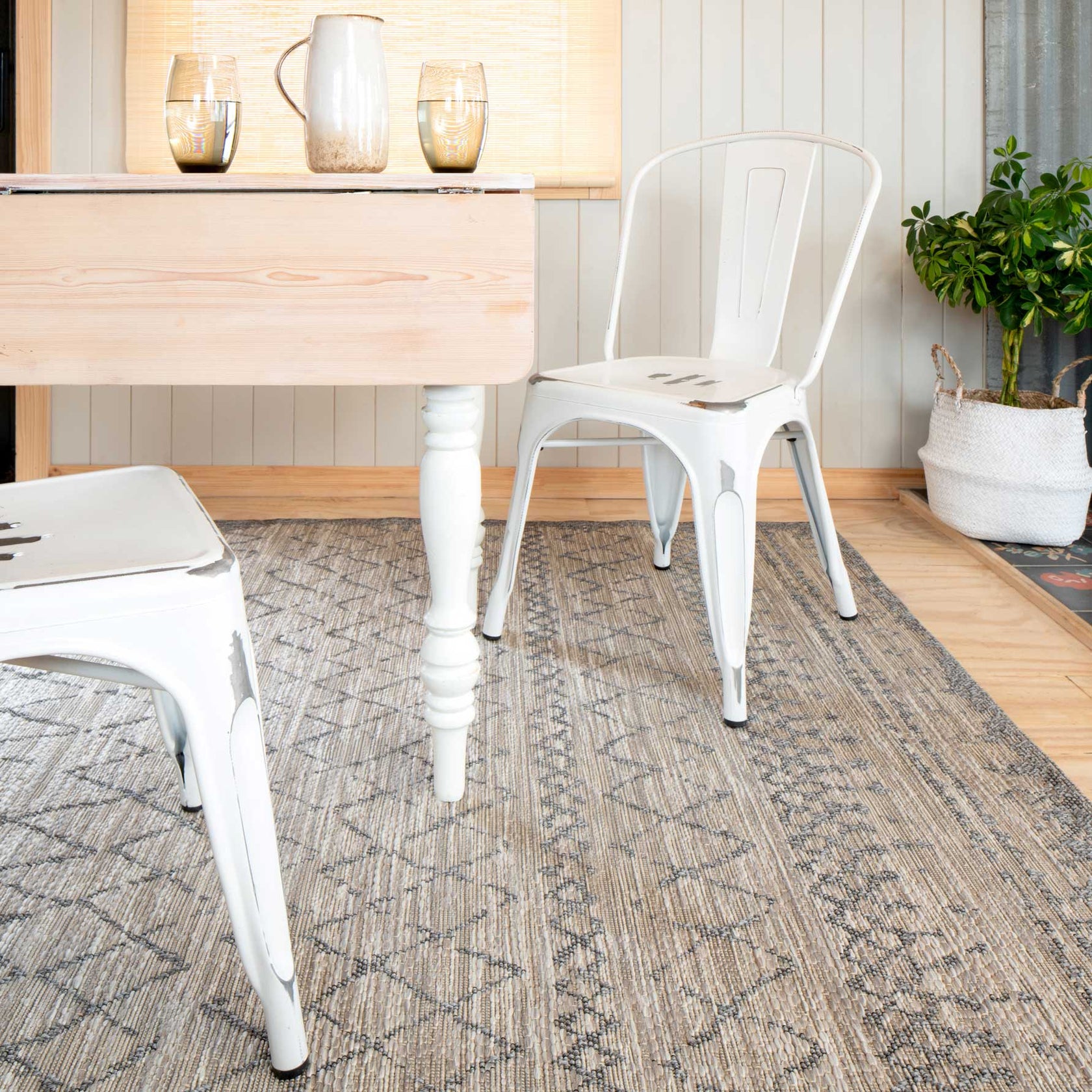 Beige Scandi Textured Flatweave Indoor Outdoor Area Rug - Marazza ...