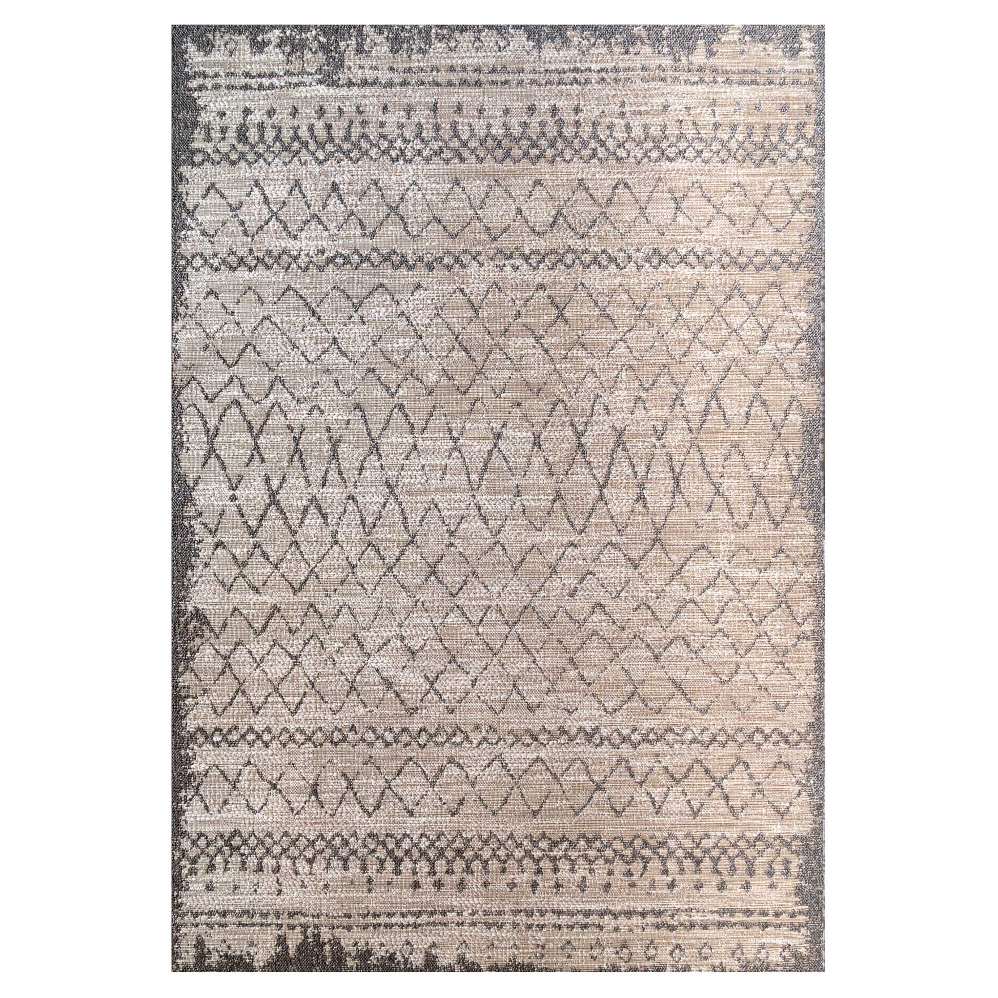 Beige Scandi Textured Flatweave Indoor Outdoor Area Rug - Marazza ...