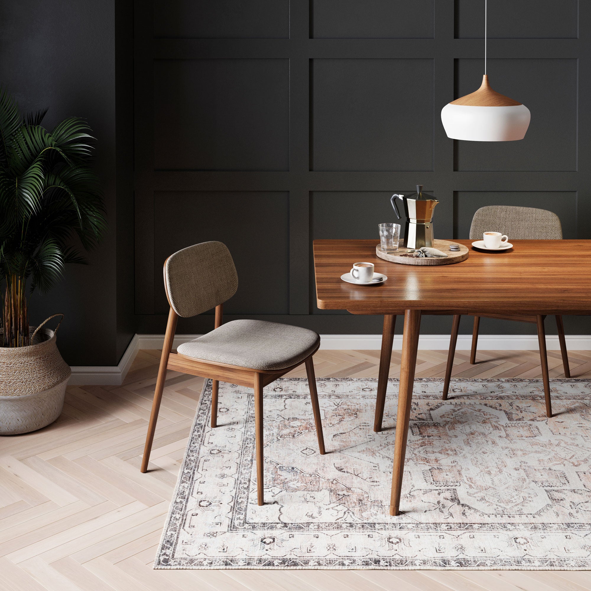 Flatwoven Washable Vintage Ivory Area Rug - Margot